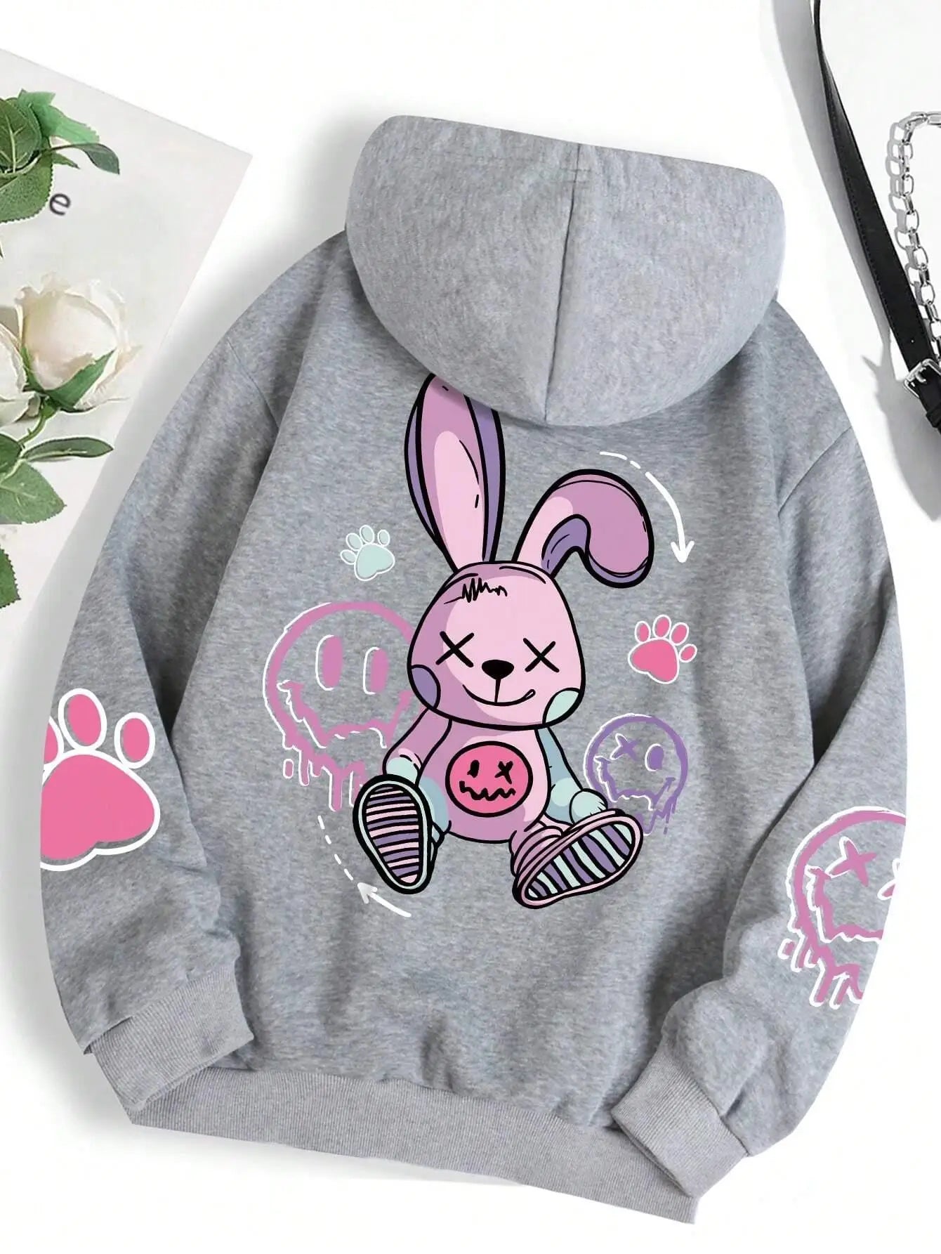 Hip Hop Street Casual Printed Female Hoodies Fashion Hoodie