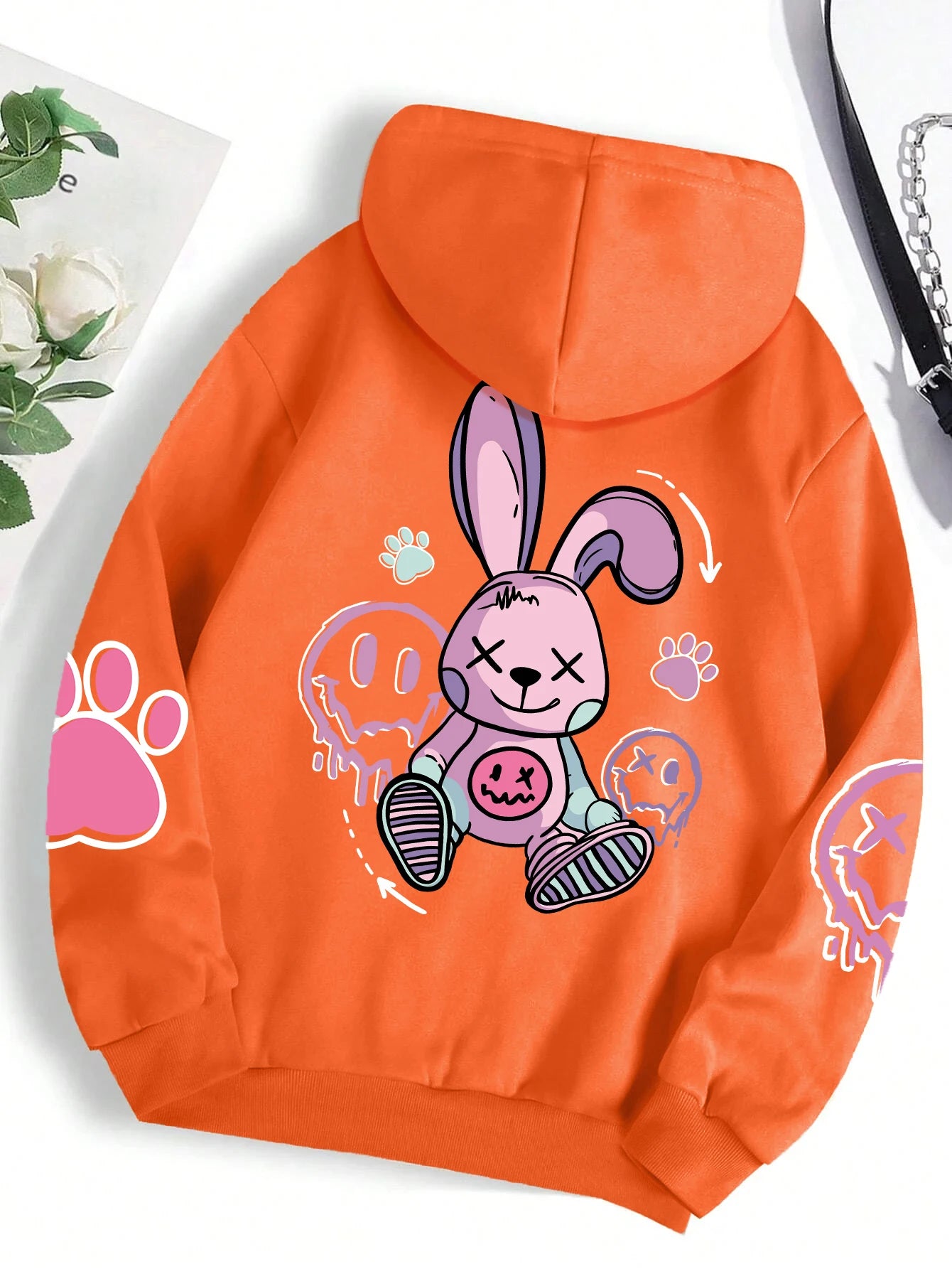 Hip Hop Street Casual Printed Female Hoodies Fashion Hoodie