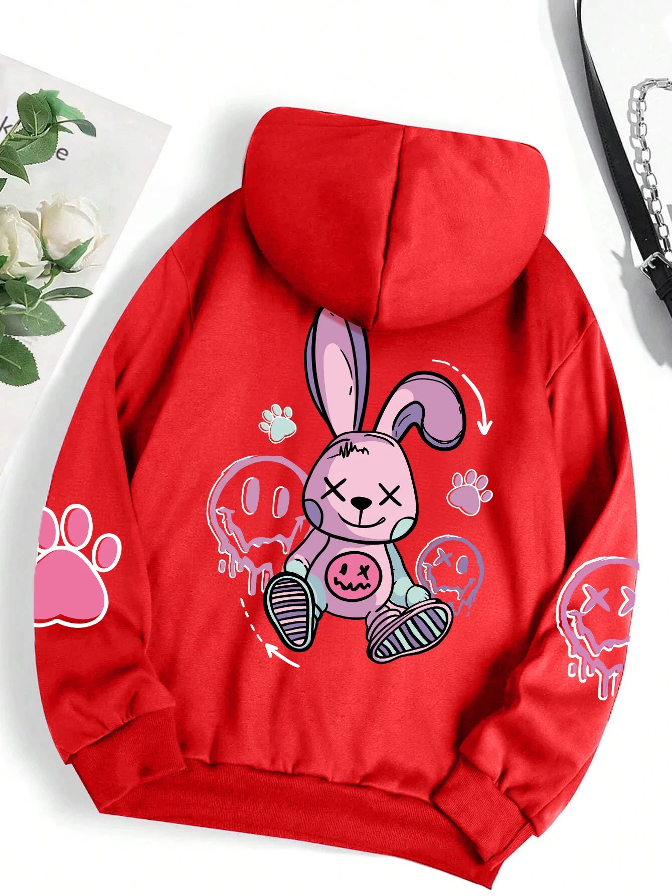Hip Hop Street Casual Printed Female Hoodies Fashion Hoodie