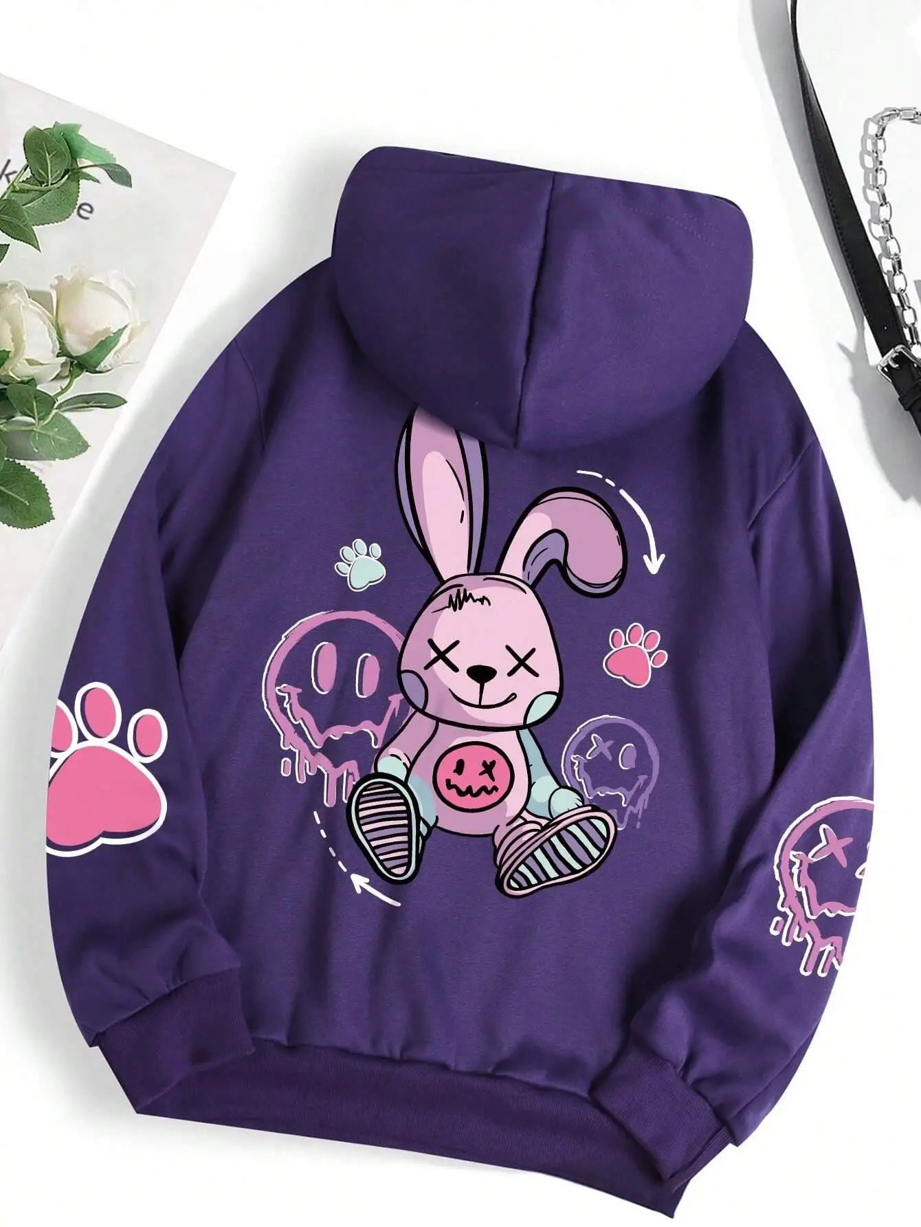 Hip Hop Street Casual Printed Female Hoodies Fashion Hoodie