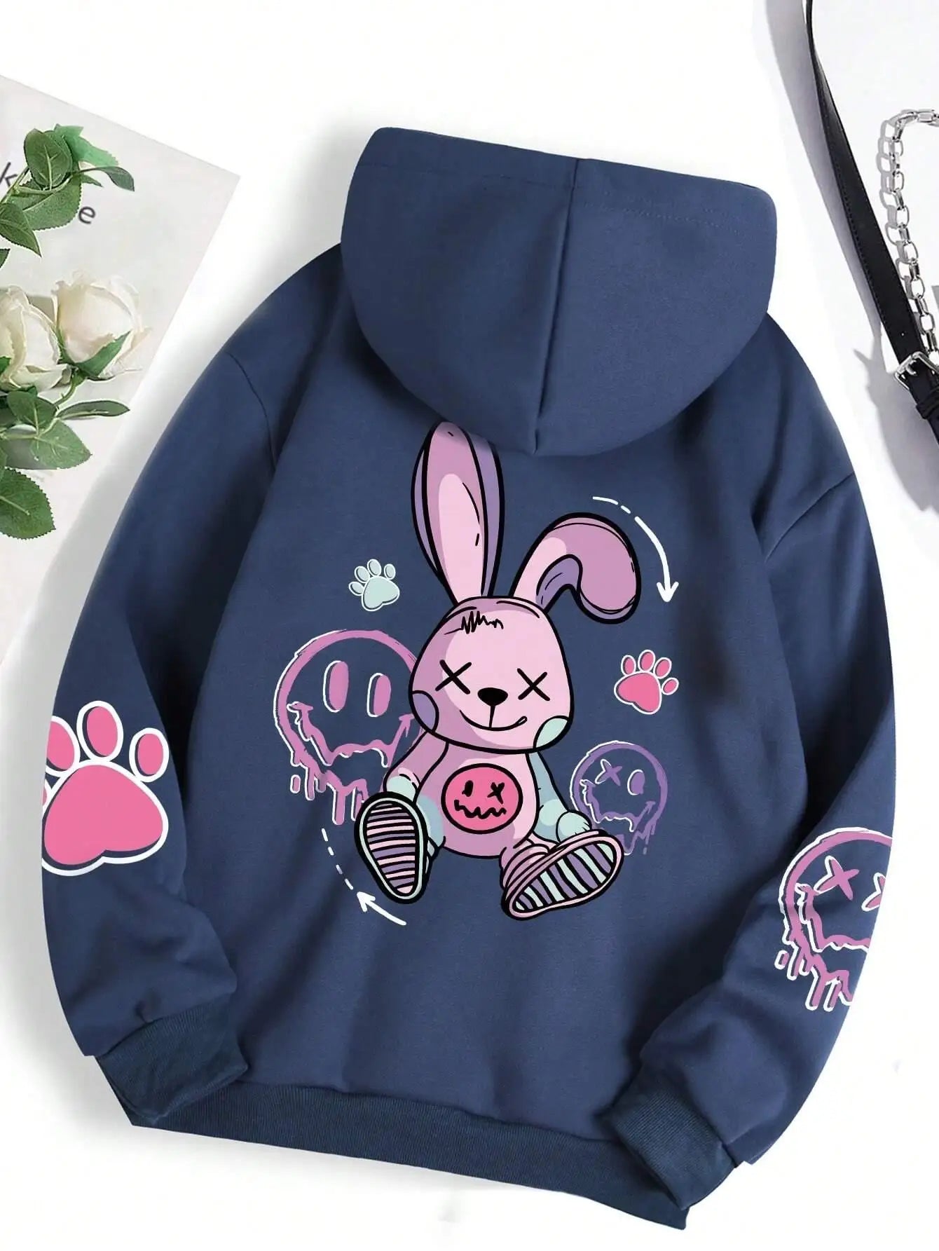 Hip Hop Street Casual Printed Female Hoodies Fashion Hoodie