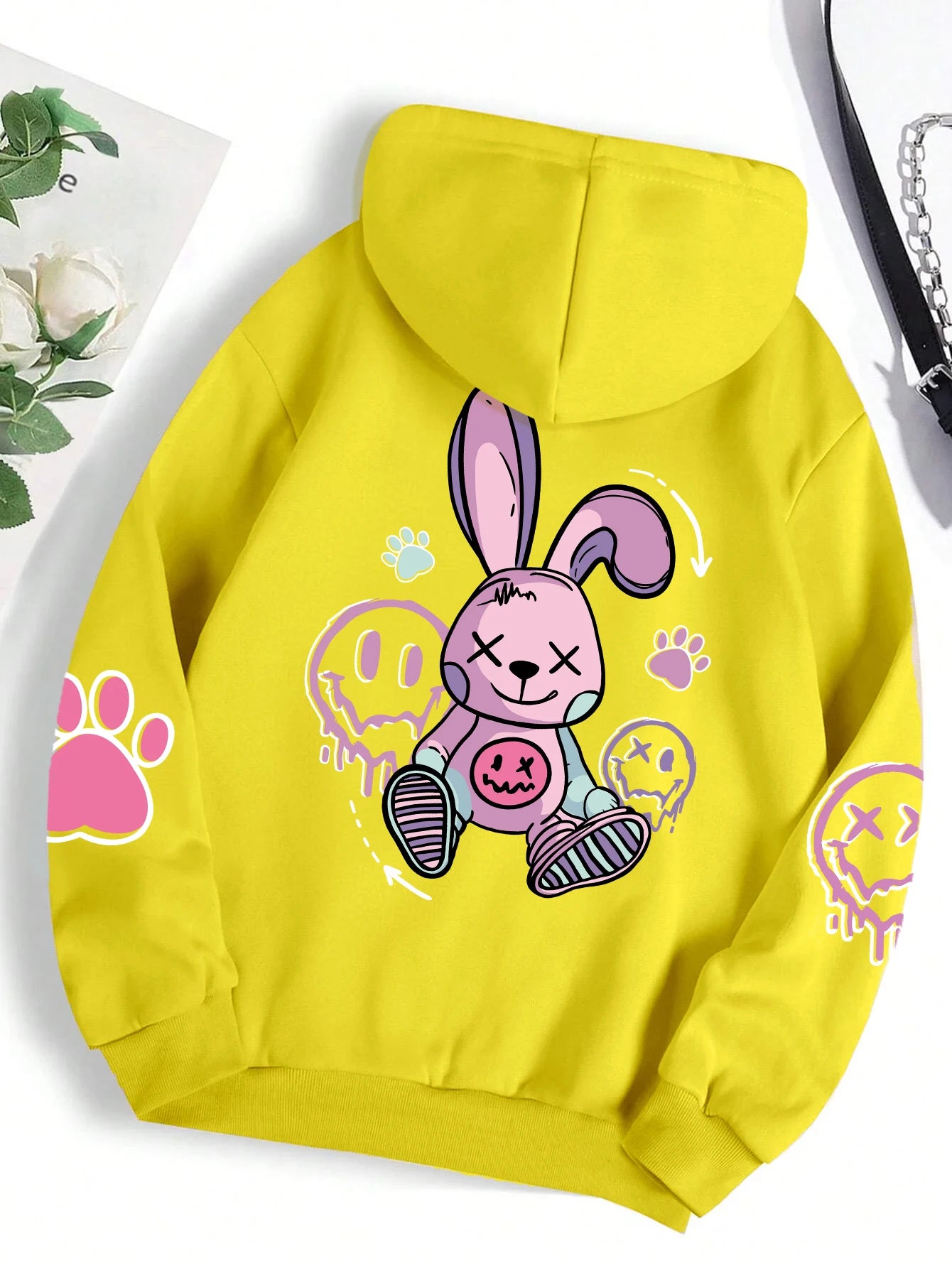 Hip Hop Street Casual Printed Female Hoodies Fashion Hoodie